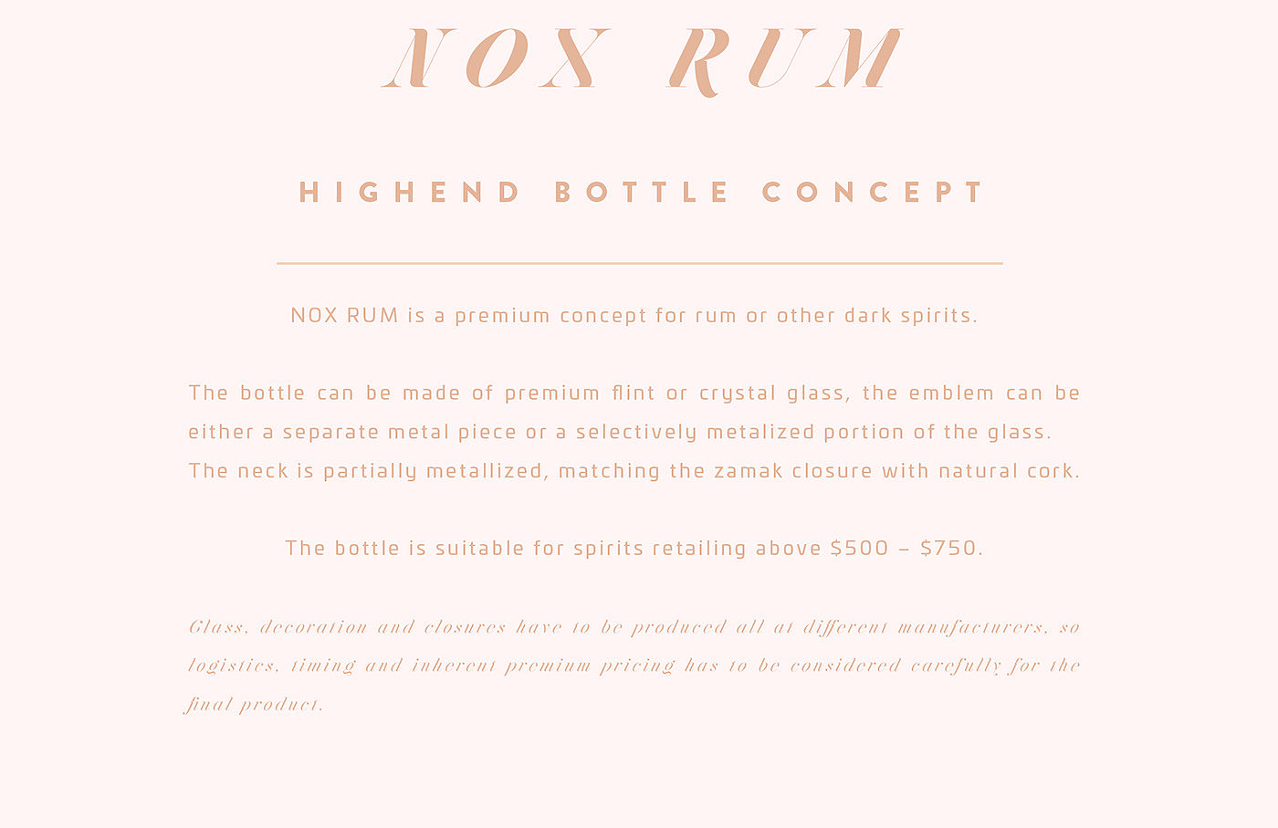 酒瓶，包装，NOX RUM，概念设计，