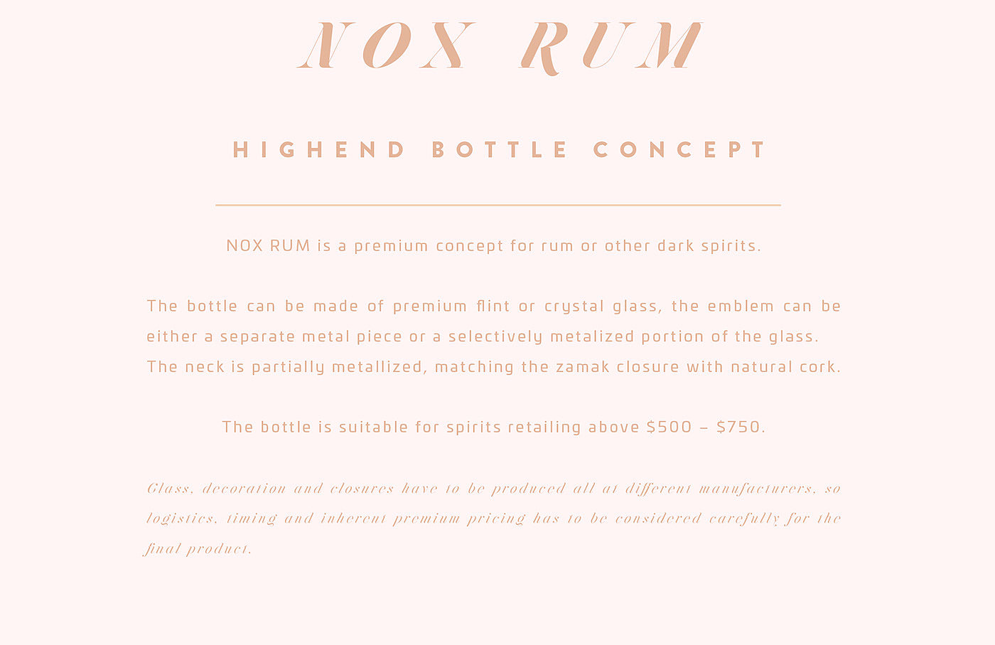 The wine bottle，packing，NOX RUM，conceptual design，