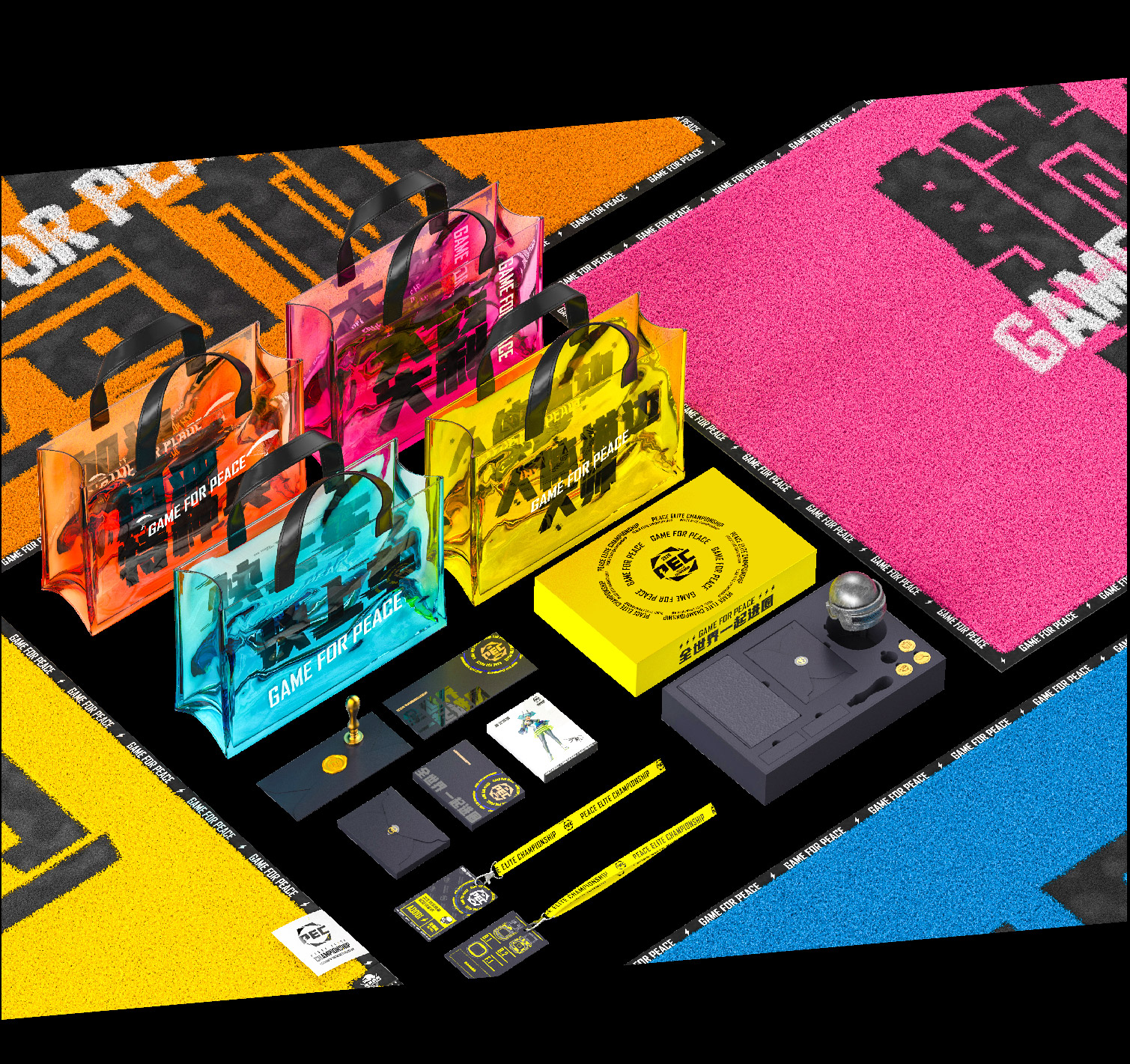 Red design，Game for Peace，Peripheral design，product design，game，PEC，