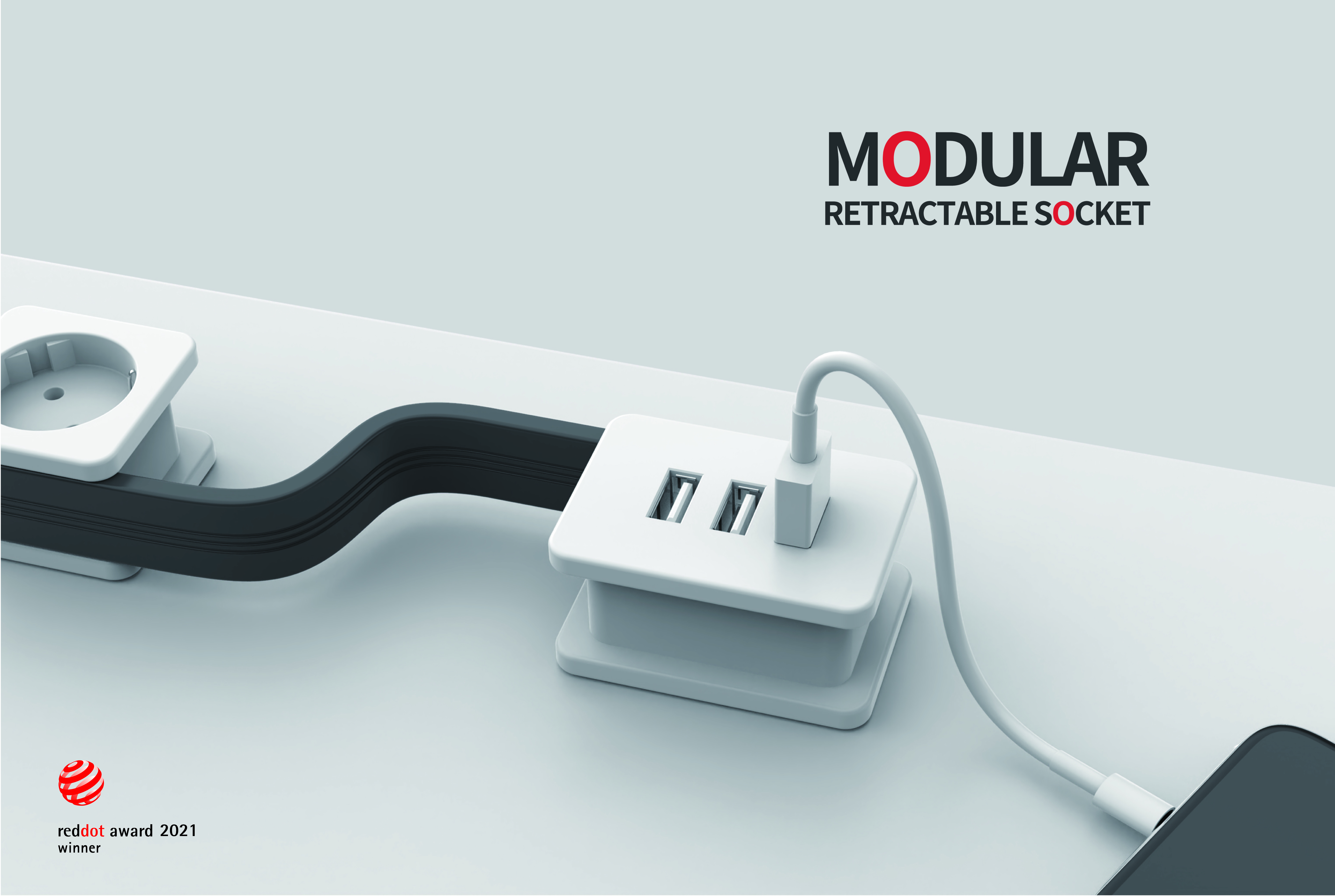 Modular, retractable socket，