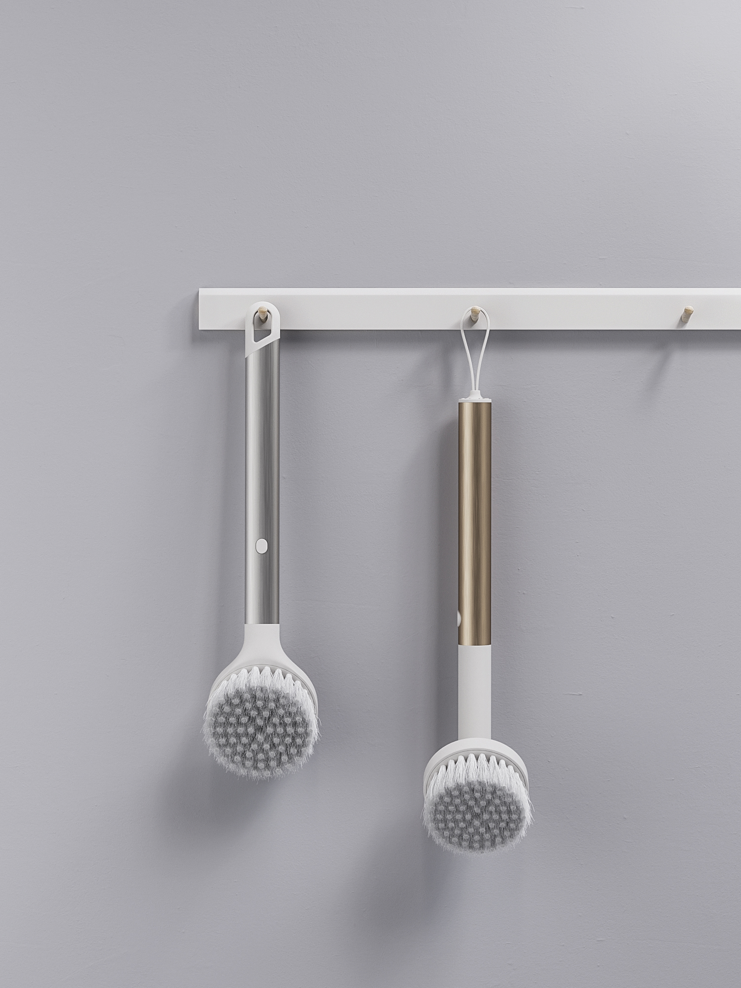 industrial design，Home Furnishing，kitchen，Metal handle cleaning brush，product design，QIQINI Kiss US，