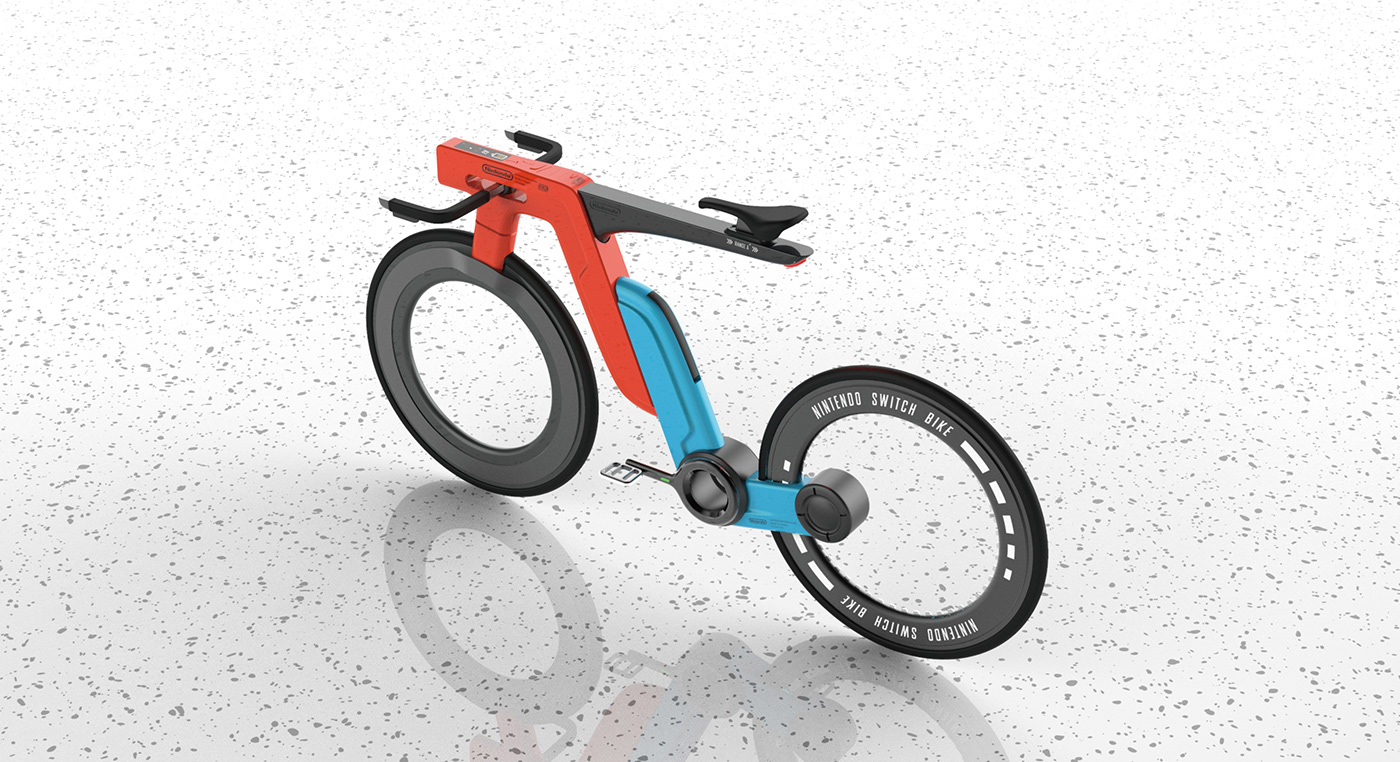 Bicycle，Electric bicycle，Nintendo，outdoors，motion，Game machine element，