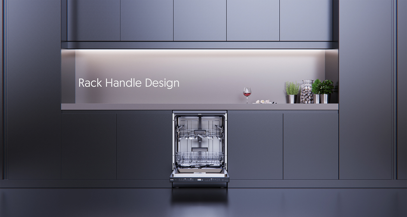 Interaction design，product design，industrial design，Electrical design，Visual sketch，Integrated dishwasher，