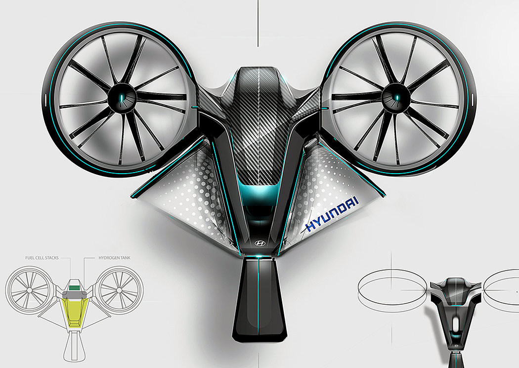 concept，UAV，electric vehicle，Hyundai Venture，