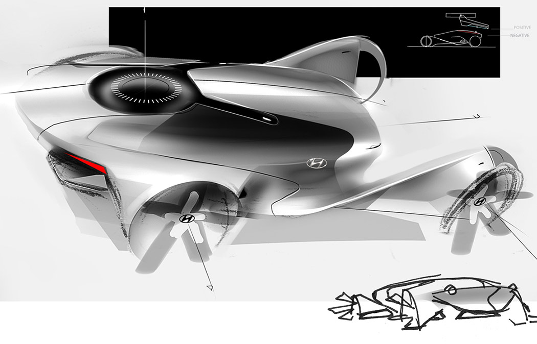 concept，UAV，electric vehicle，Hyundai Venture，