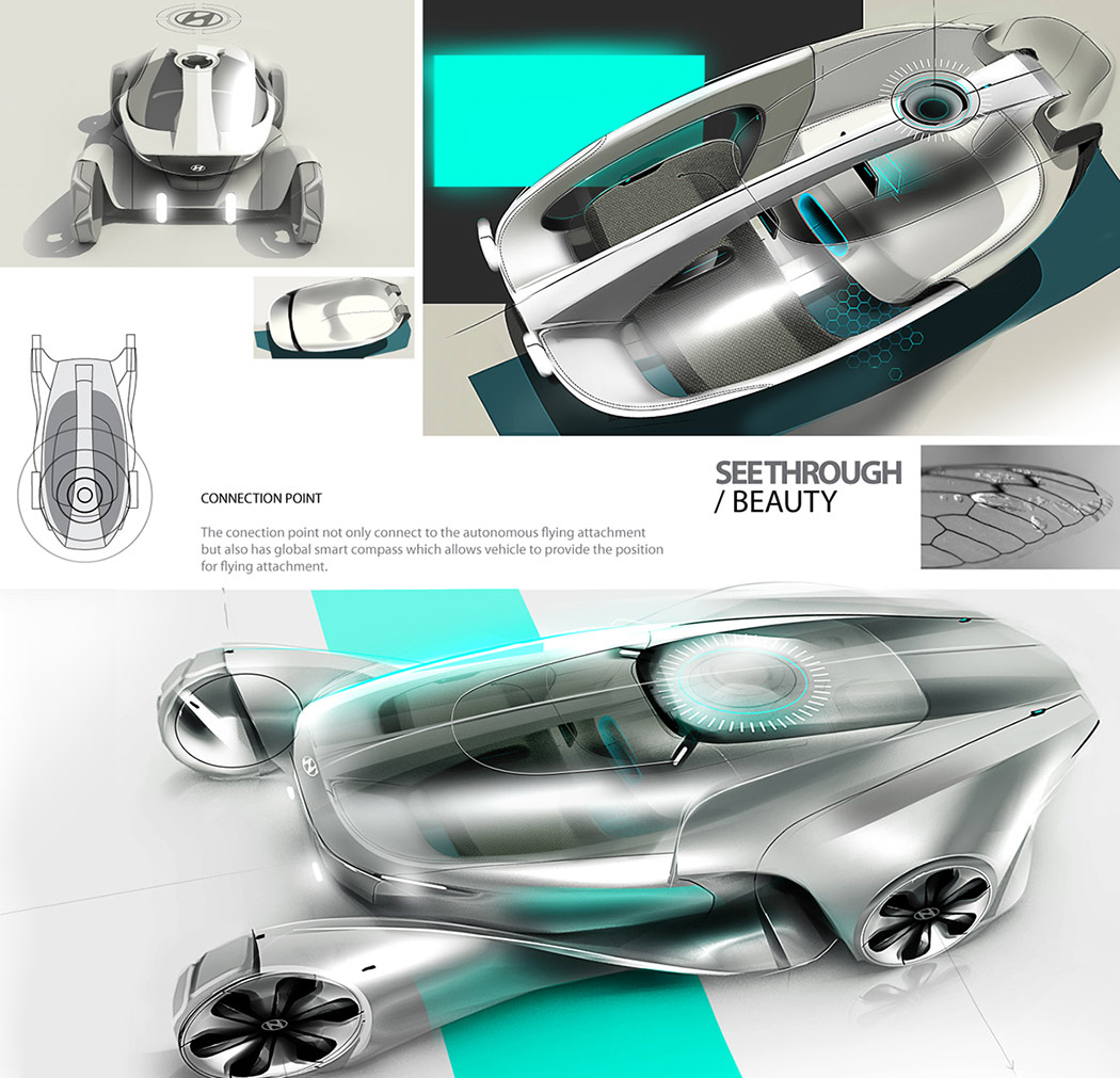 concept，UAV，electric vehicle，Hyundai Venture，