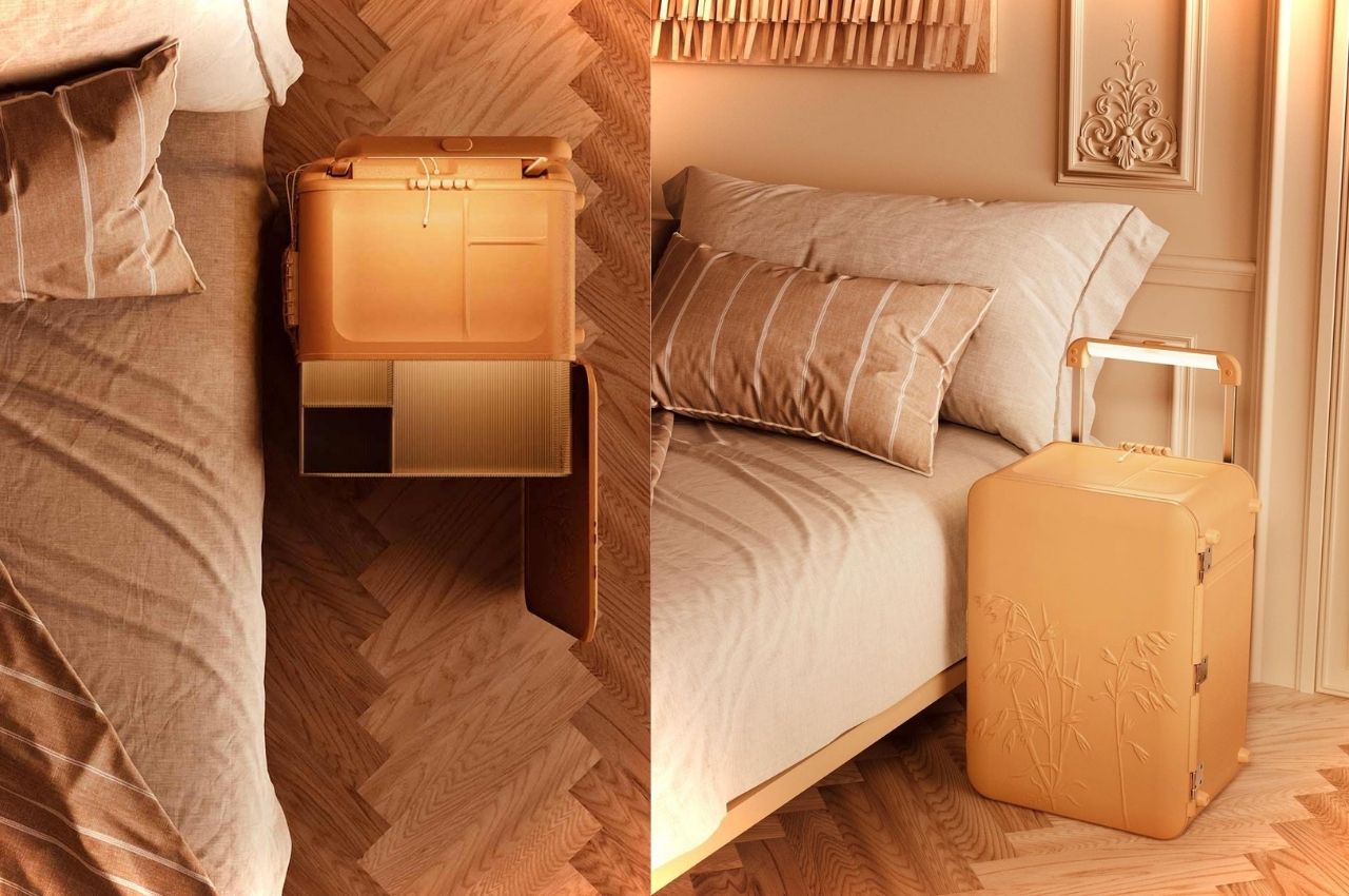 concept，suitcase，Convenient，Safe，bedside cupboard，case，Portable，