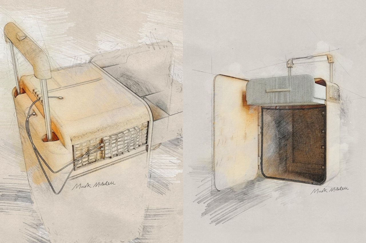 concept，suitcase，Convenient，Safe，bedside cupboard，case，Portable，