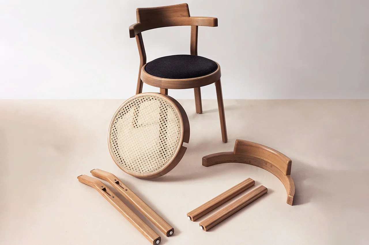 chair，Flat packaging，furniture design ，product design，