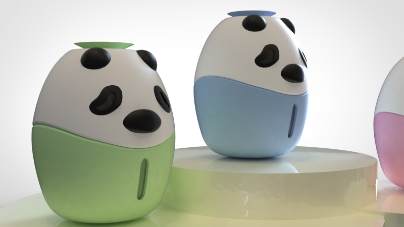 Meng Fun Panda Humidifier, Life Increases Fun，