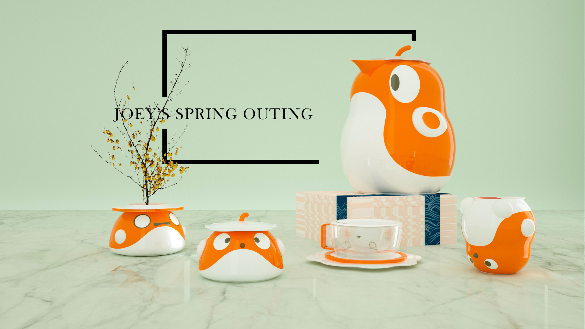 ceramics，coffee cup，coffee service，bird，