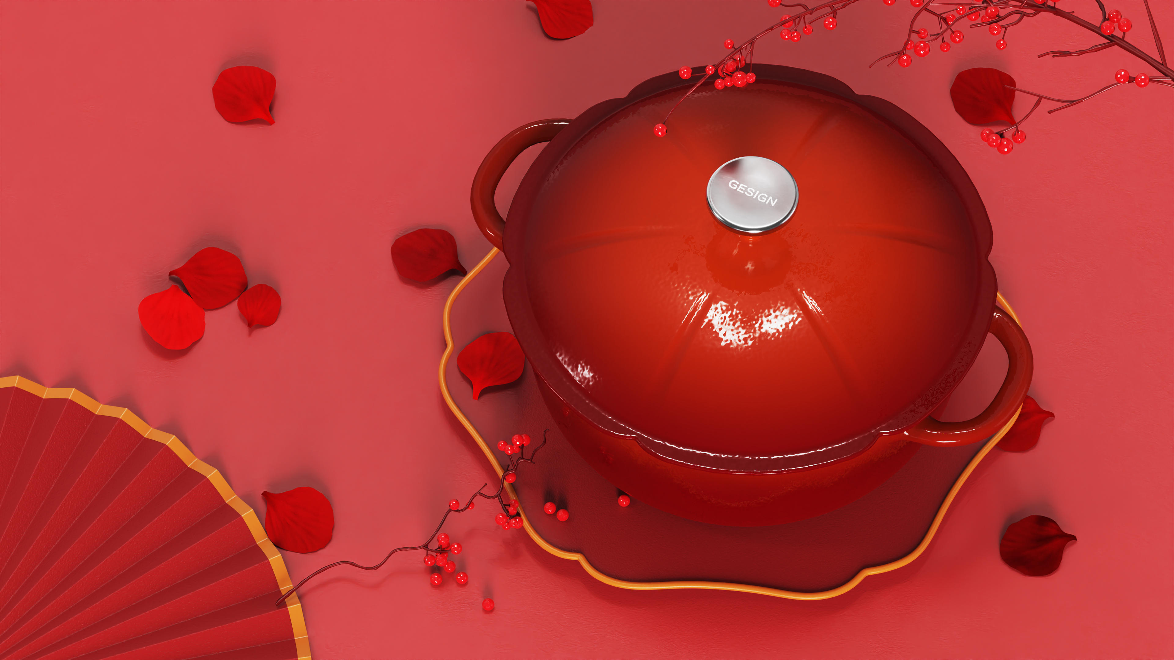 Enamel pot，Home Furnishing，cookware，