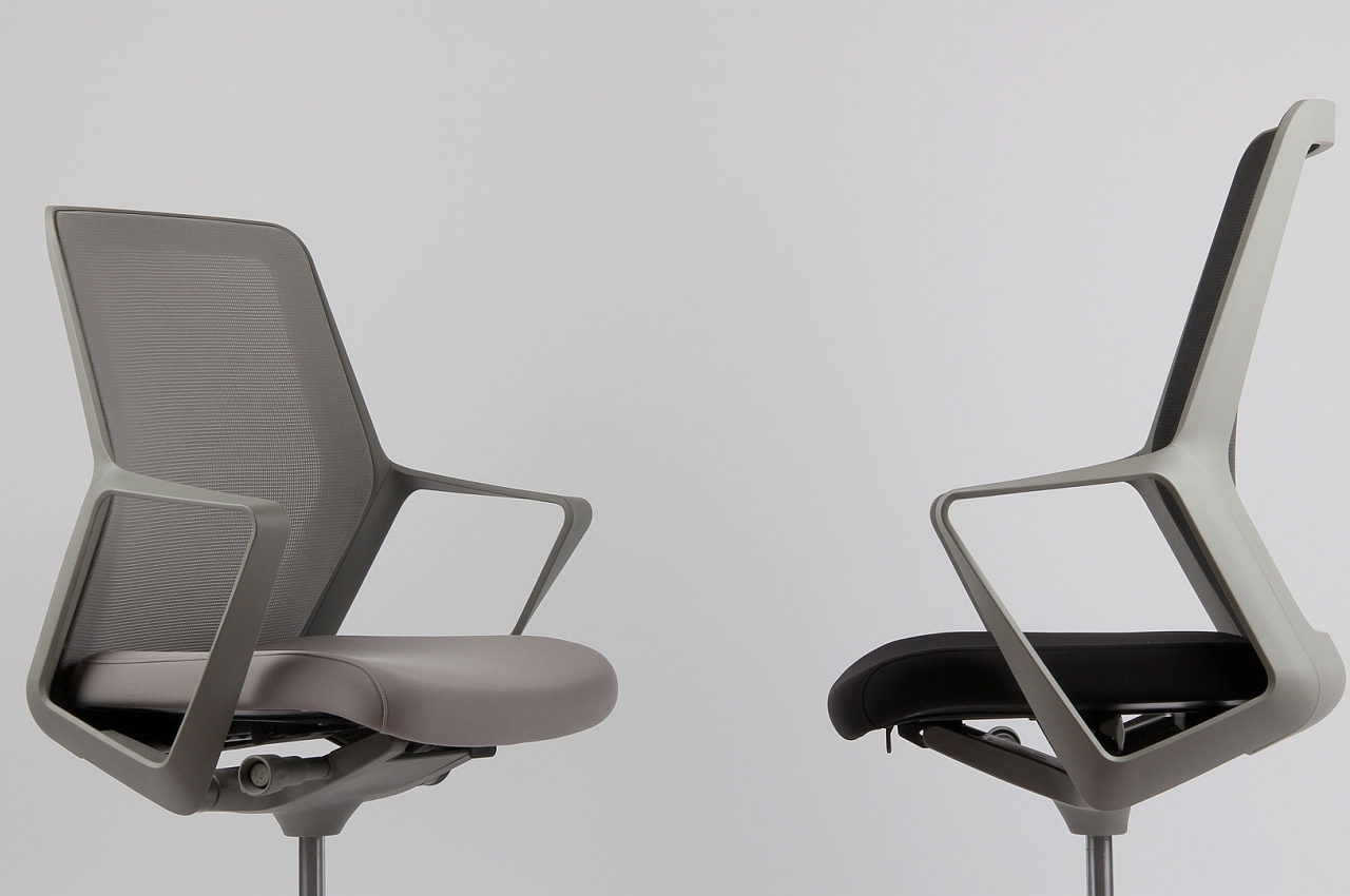 chair，conceptual design，Swivel chair，Ergonomics，Concept office chair，FLO concept seat，