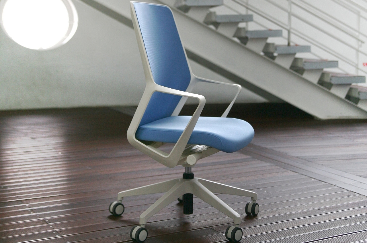 chair，conceptual design，Swivel chair，Ergonomics，Concept office chair，FLO concept seat，