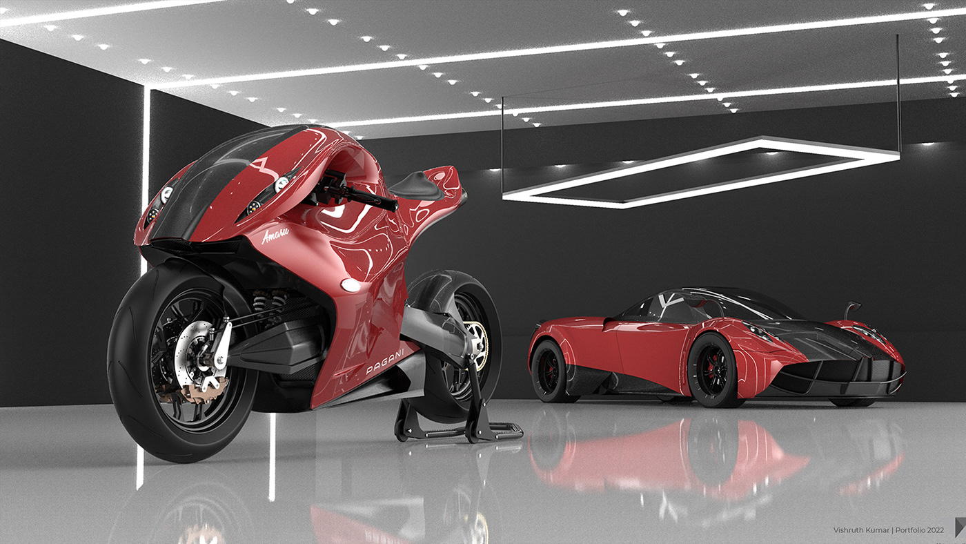 automobile，CAD model，Pagani Motocicletta，
