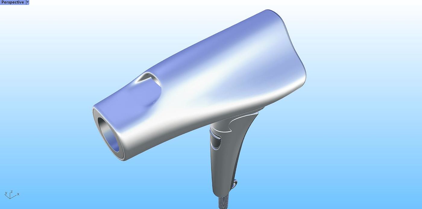 hair drier，Rhinoceros modeling，Rhino modeling，industrial design，