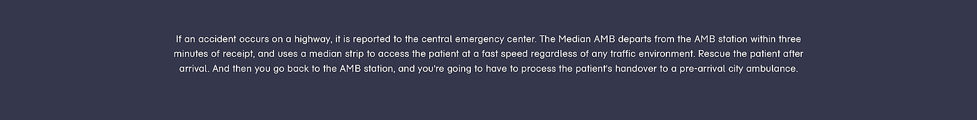 Ambulance system，Ambulance System，Median AMB，