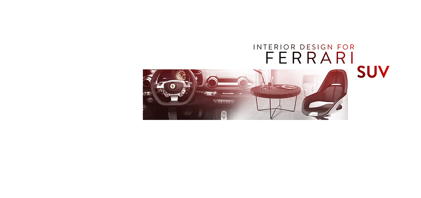 Ferrari，Interior，concept，sketch，