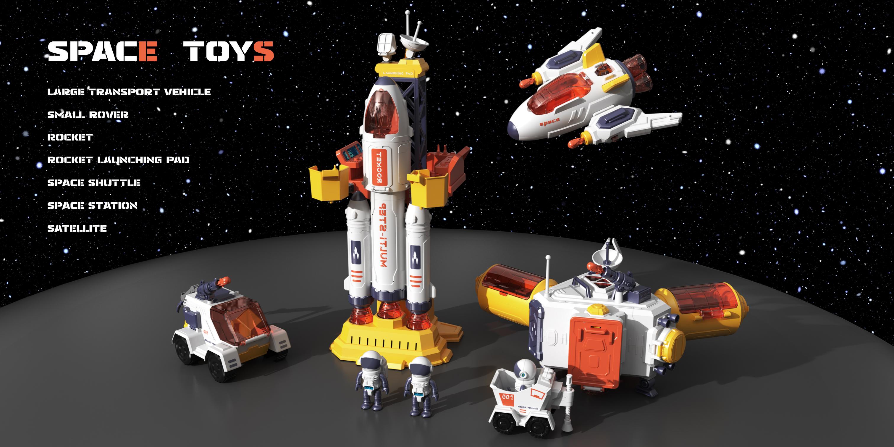 Space，rocket，astronaut，Probe vehicle，play house，