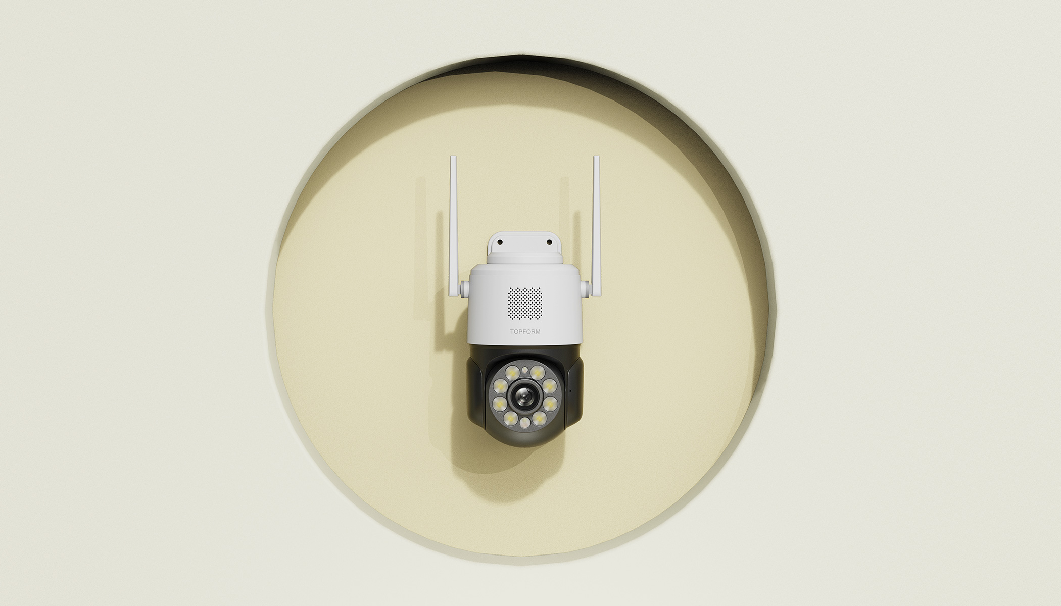 Intelligent security，Security camera，Monitor，Ball monitor，Appearance design，Structural design，Outdoor camera，Outdoor monitor，