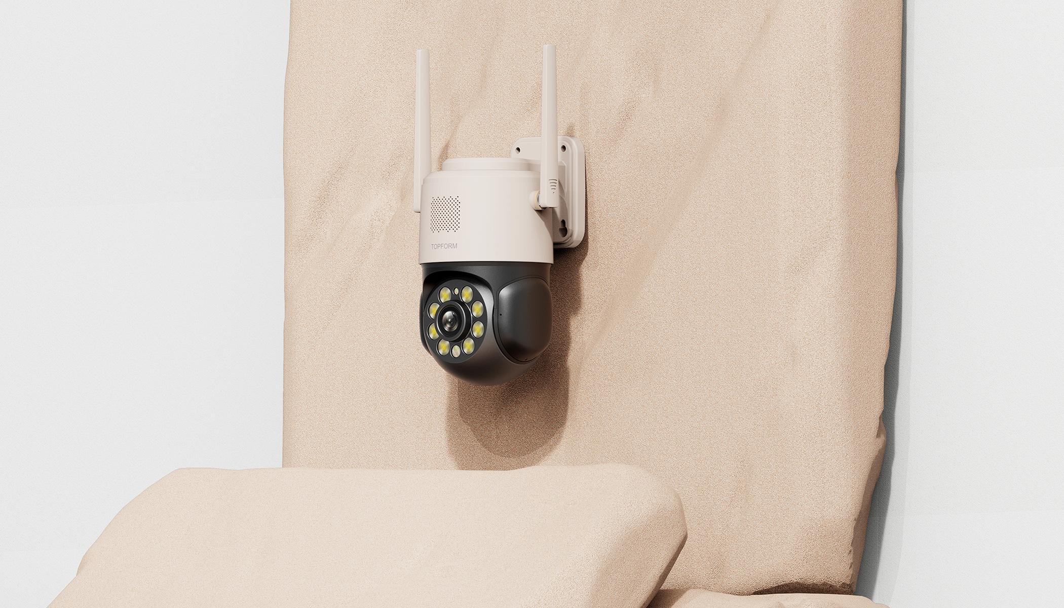 Intelligent security，Security camera，Monitor，Ball monitor，Appearance design，Structural design，Outdoor camera，Outdoor monitor，