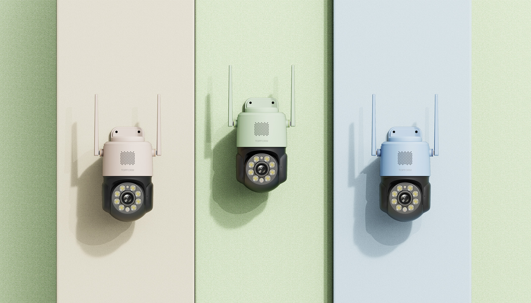 Intelligent security，Security camera，Monitor，Ball monitor，Appearance design，Structural design，Outdoor camera，Outdoor monitor，