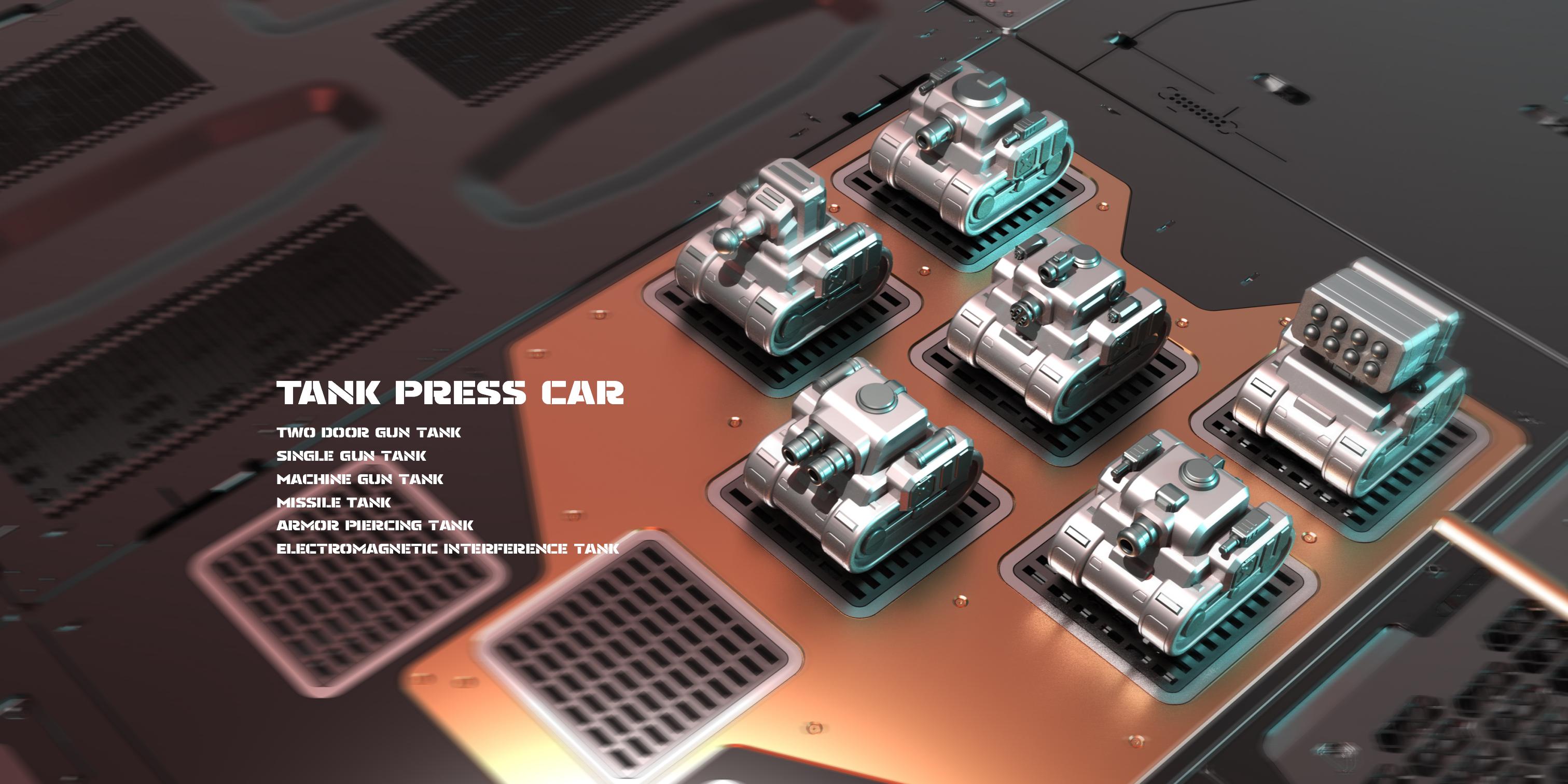 Back of the car，Tank car，Q version，