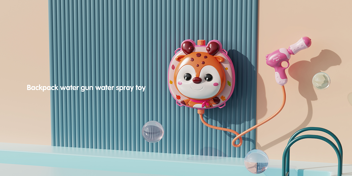 Water gun，knapsack，animal，
