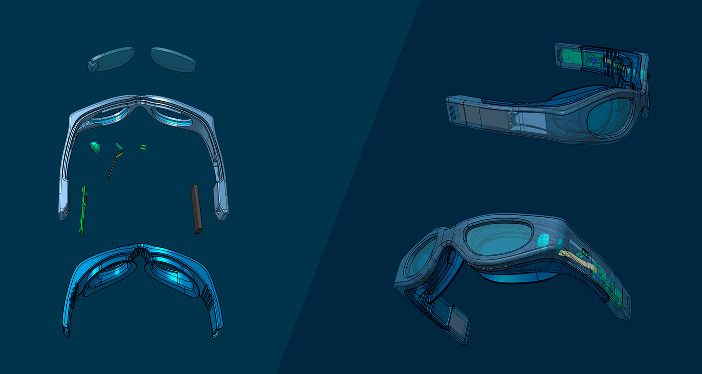 Goggles，Swimming，Enhanced picture，sketch，Model，