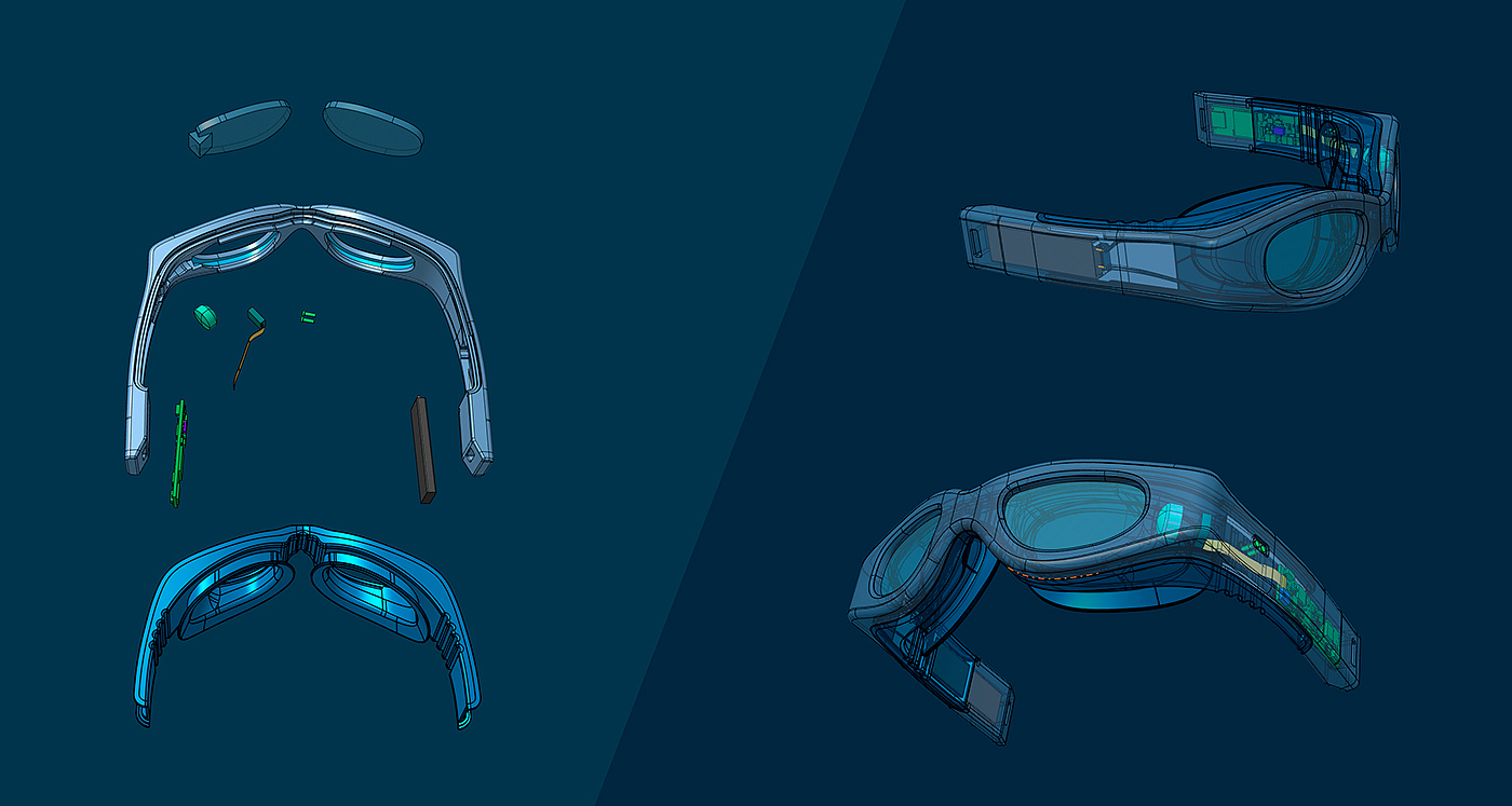 Goggles，Swimming，Enhanced picture，sketch，Model，