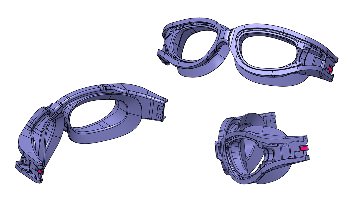 Goggles，Swimming，Enhanced picture，sketch，Model，