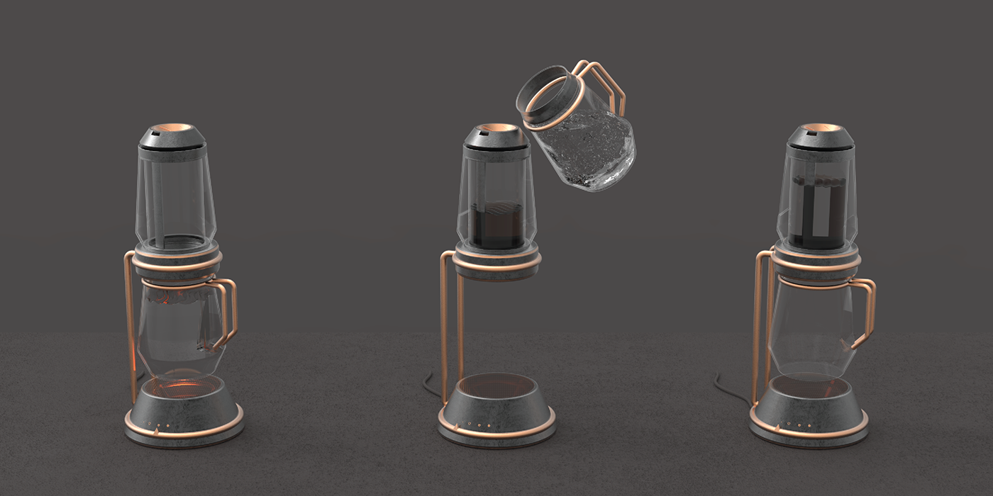 Kitchen appliances，man-machine，Coffee machine，interactive，