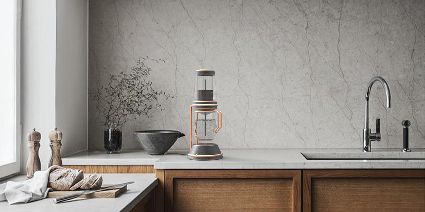 Kitchen appliances，man-machine，Coffee machine，interactive，