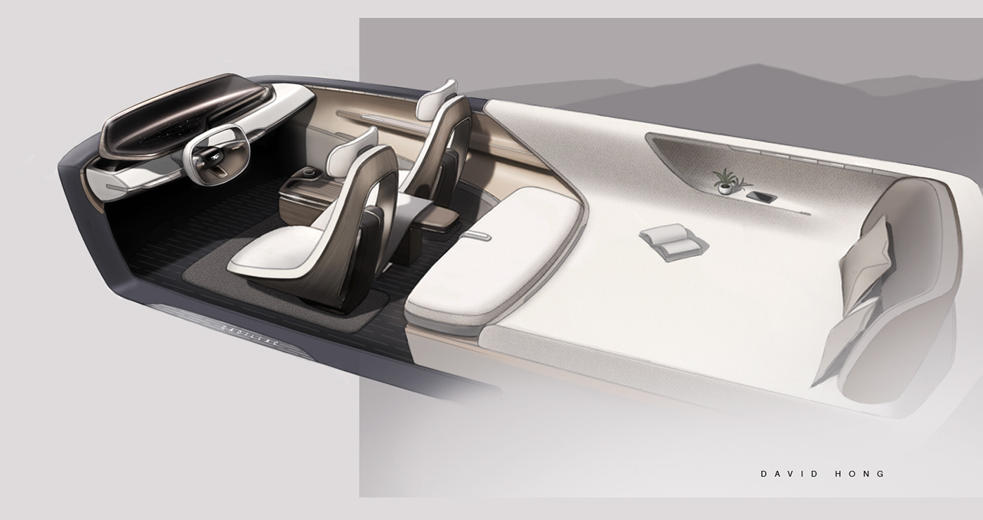 Cadillac，conceptual design，Automotive interior，