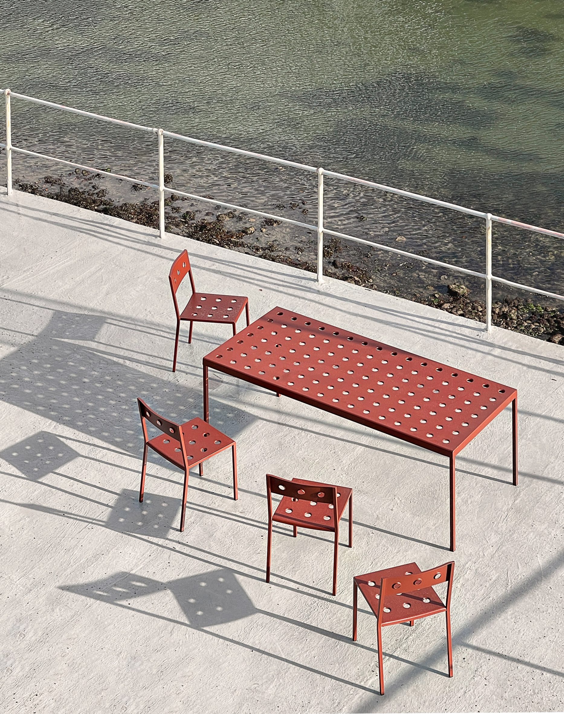 Balcony outdoor furniture，furniture design ，product design，Hay，Color design，