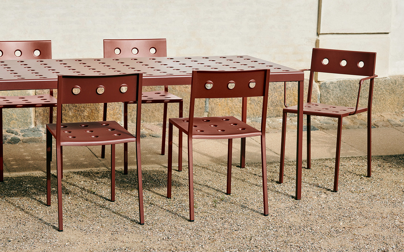 Balcony outdoor furniture，furniture design ，product design，Hay，Color design，