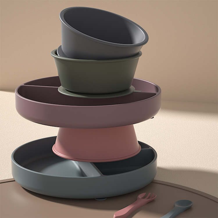 silica gel，Dinner plate，Xiamen has its own factory production, self-designed products have the appearance of China and the United States.，