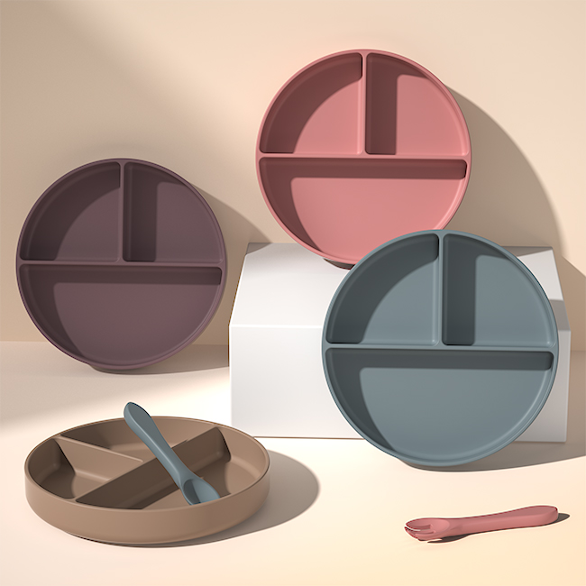 silica gel，Dinner plate，Xiamen has its own factory production, self-designed products have the appearance of China and the United States.，