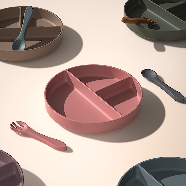 silica gel，Dinner plate，Xiamen has its own factory production, self-designed products have the appearance of China and the United States.，