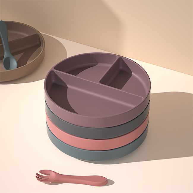 silica gel，Dinner plate，Xiamen has its own factory production, self-designed products have the appearance of China and the United States.，