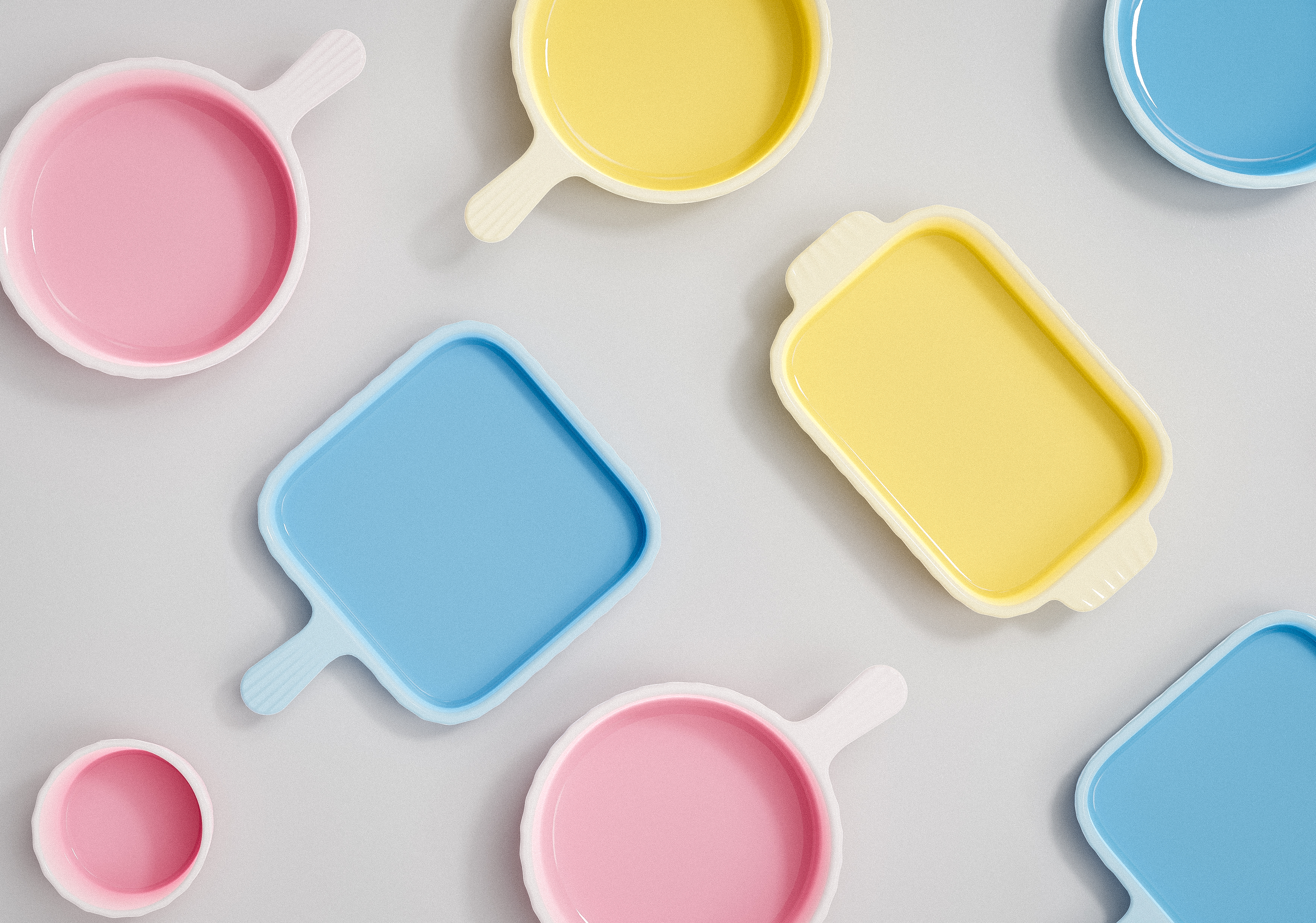 ceramics，Kitchenware，bowl，keyshot，rhino，