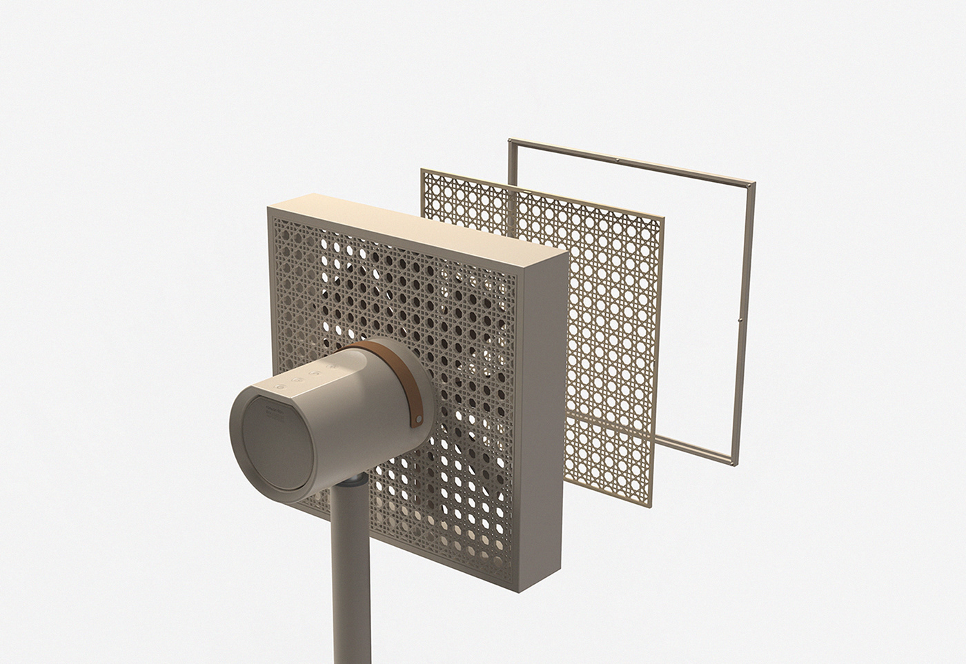 Rattan fan，rattan fan，wireless，