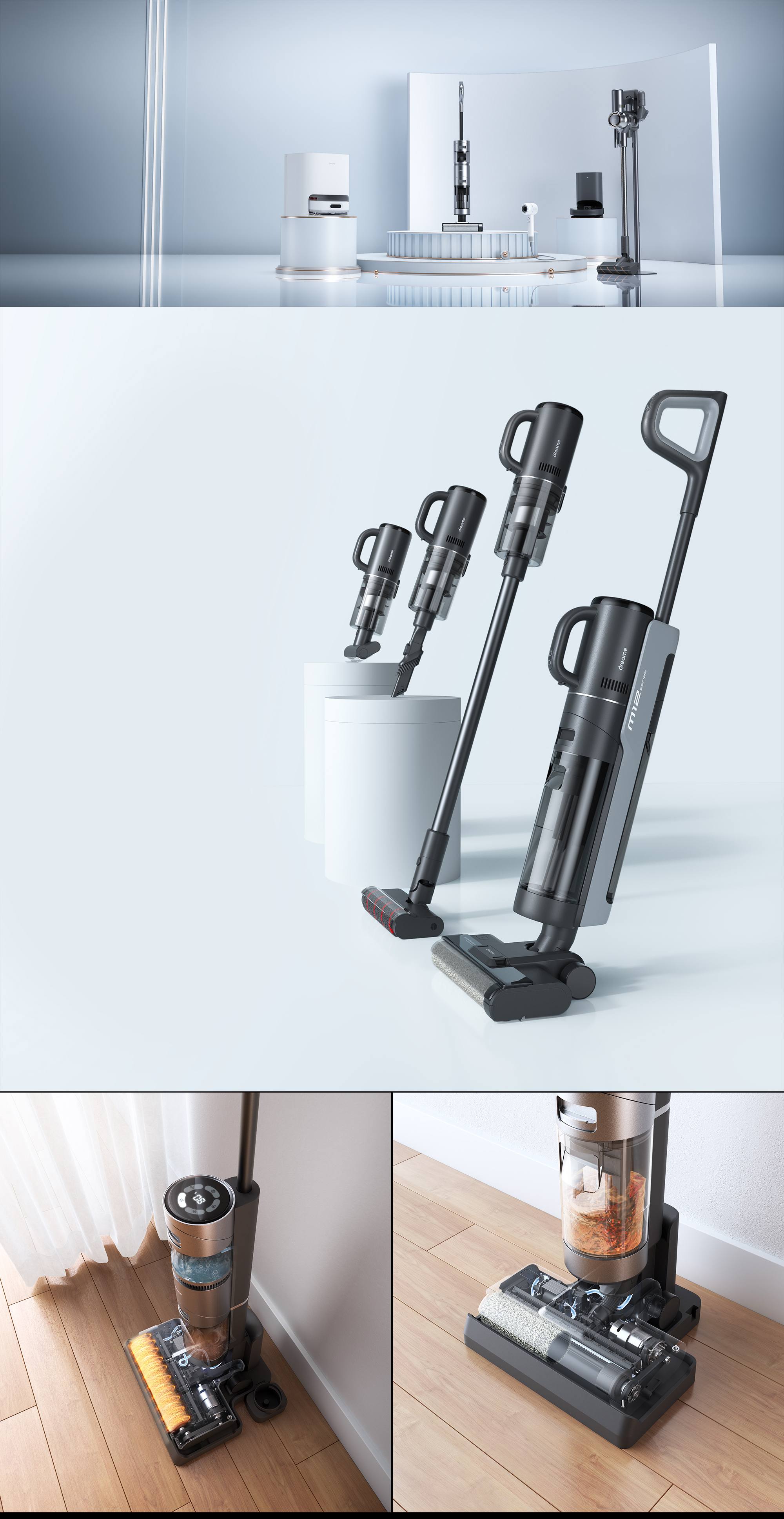 cgi，Product renderings，Washing machine，Vacuum cleaner，sweeping machine，Realistic rendering，