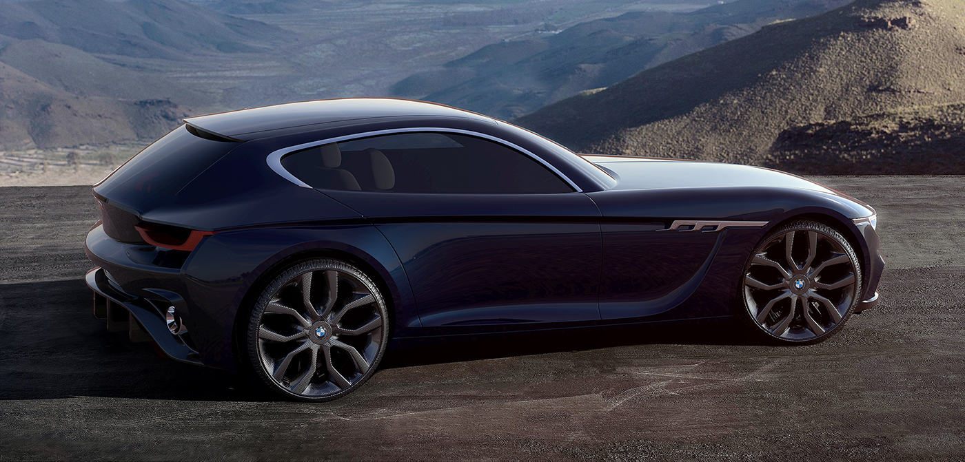 bmw，Render，design sketch，vehicle，Hand drawn，