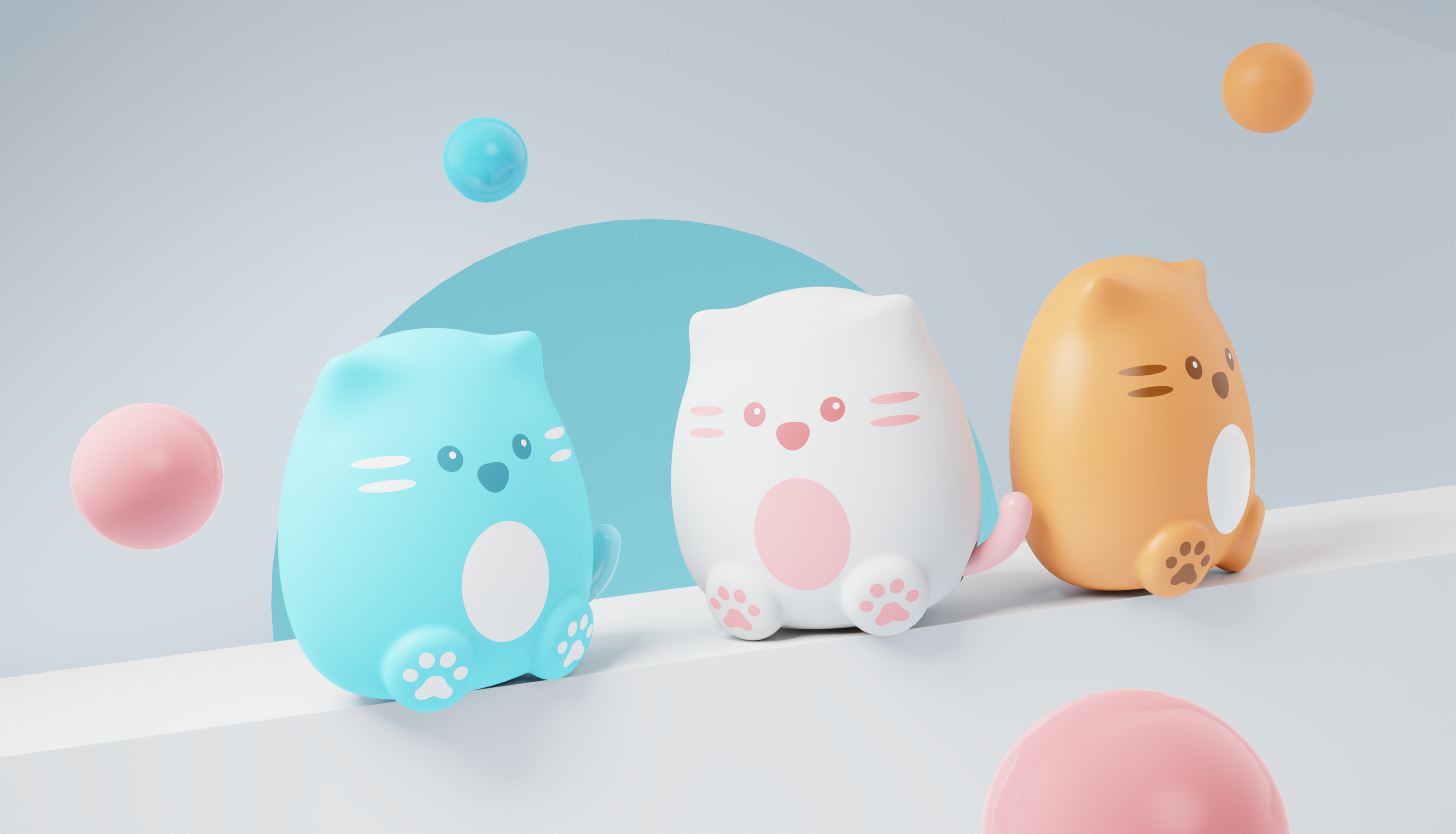 Aromatherapy，cat，Cartoon cute，