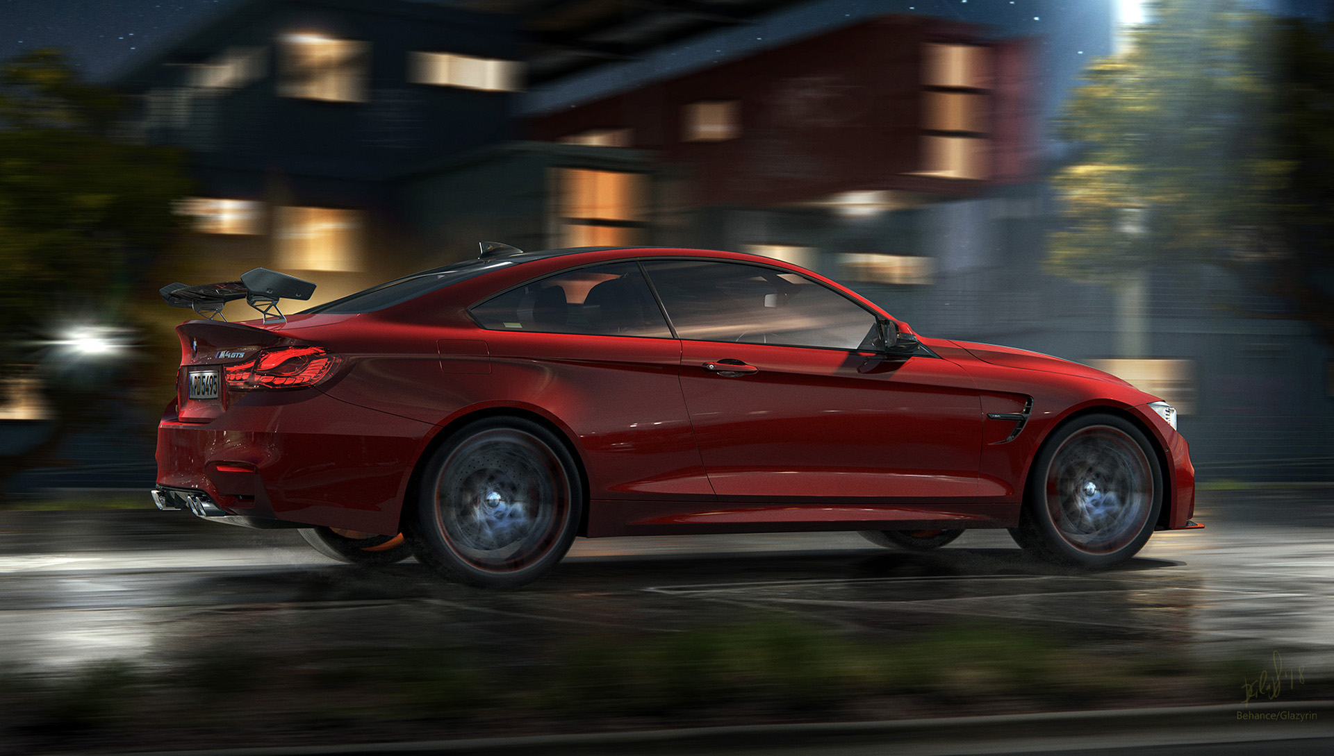 Automobile design，bmw，bmw，cgi，Render，gules，underground，Underwater，