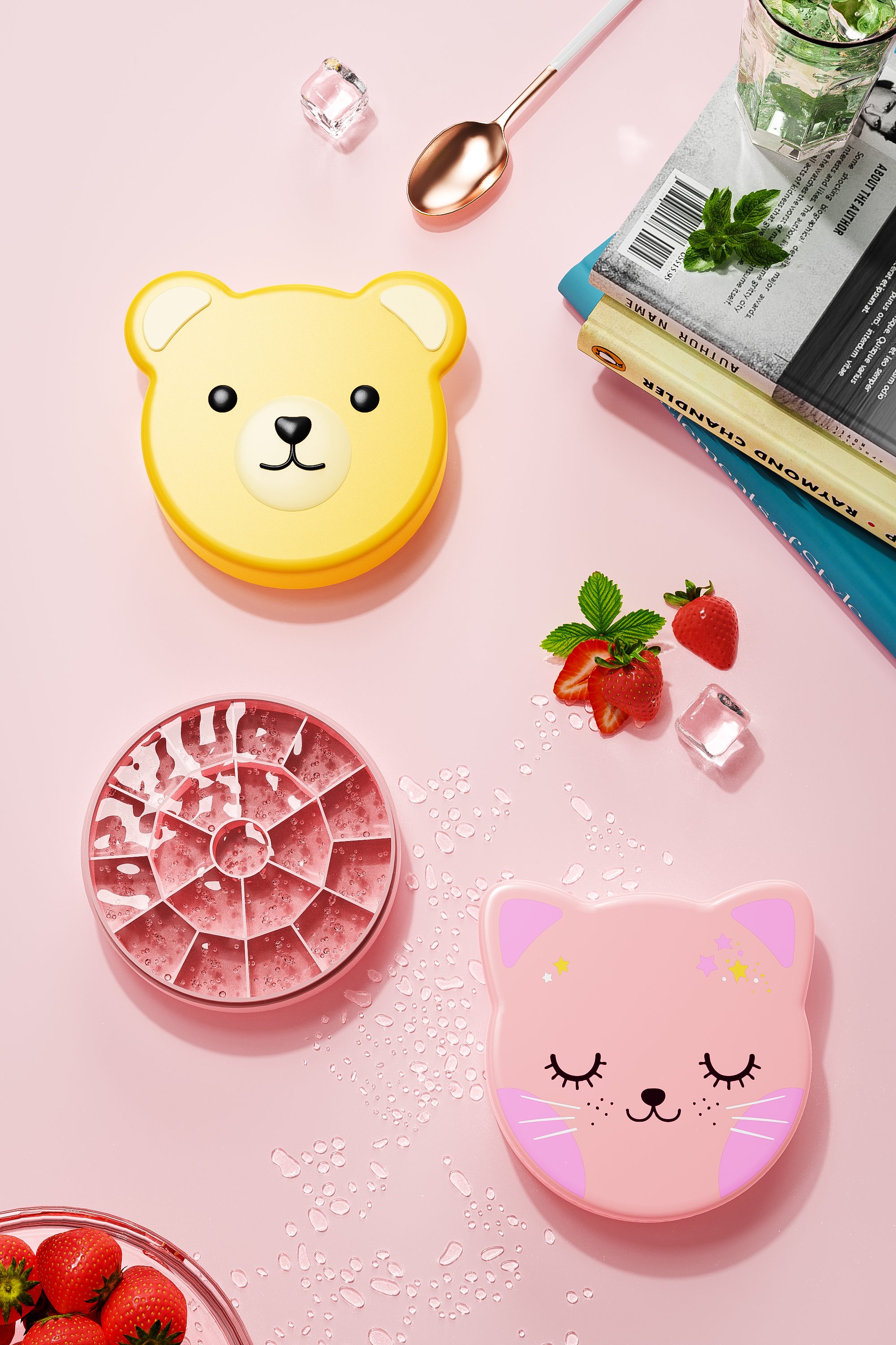 Ice lattice，lovely，Mother and baby，keyshot，Render，