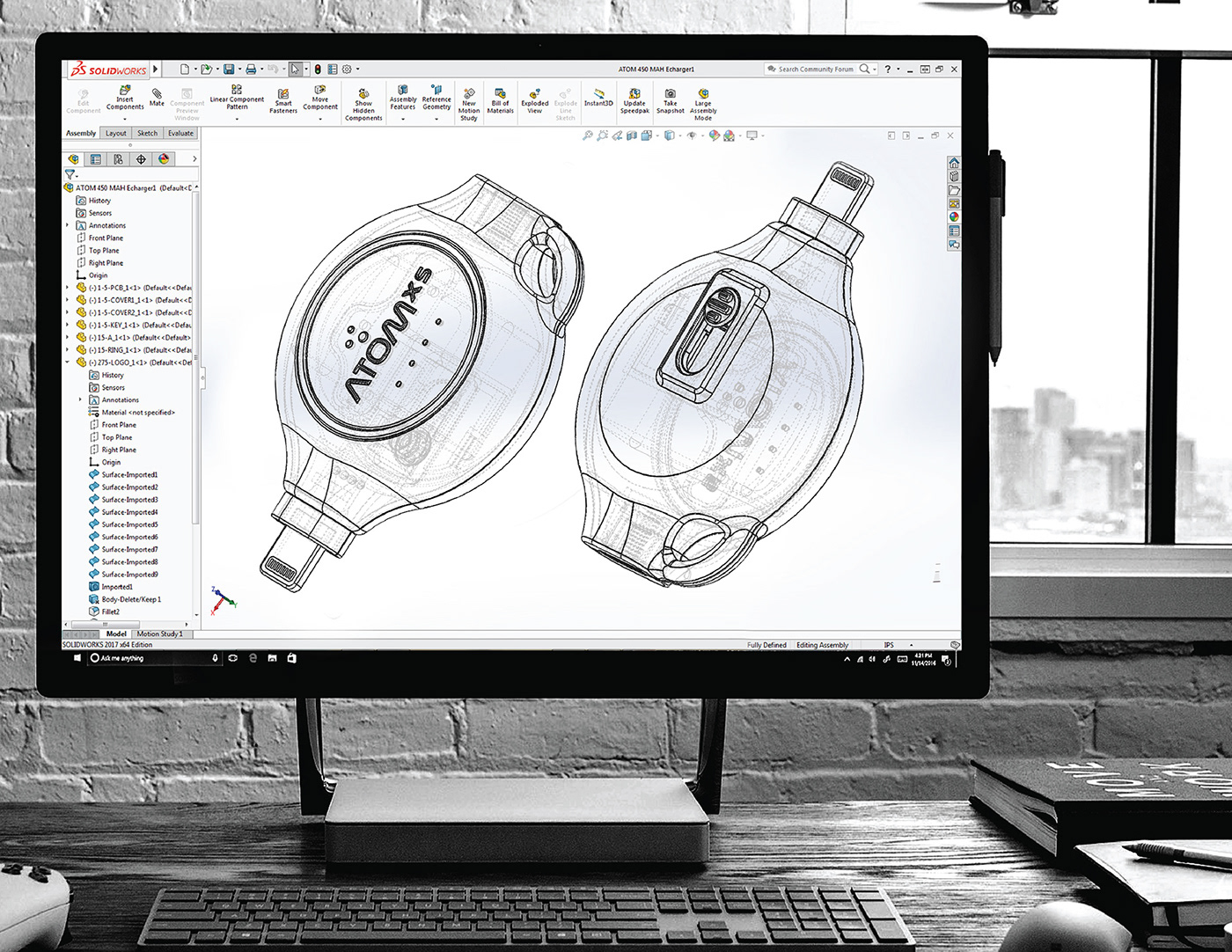 product design，Digital，portable source，atom，