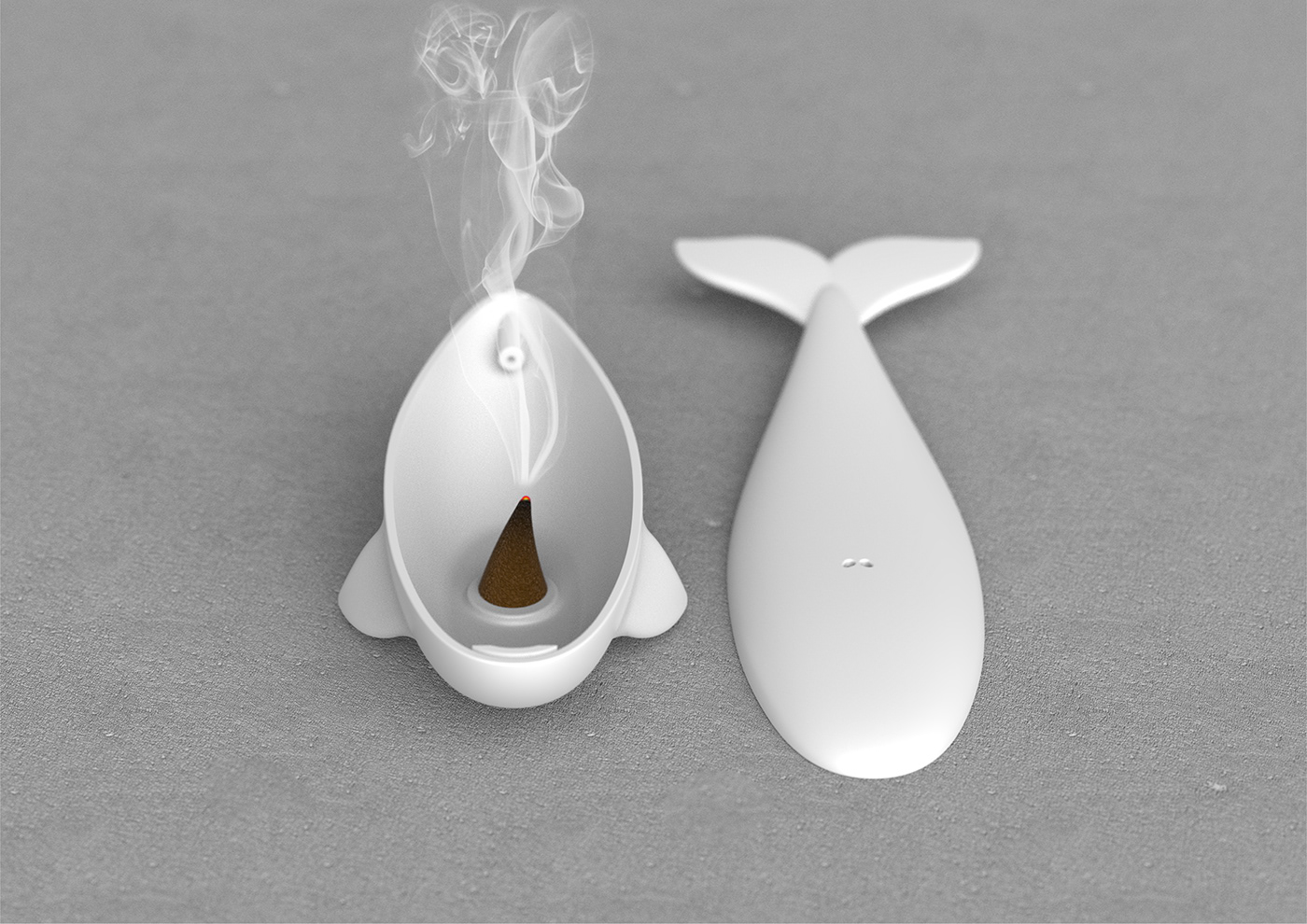 whale incence，Aromatic diffuser，product design，originality，