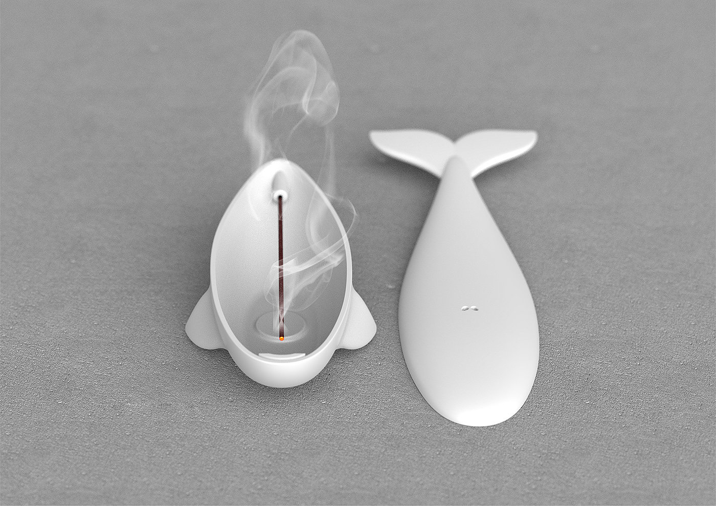 whale incence，Aromatic diffuser，product design，originality，